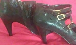 isola Blue/Black Snakeskin Pattern Shoes